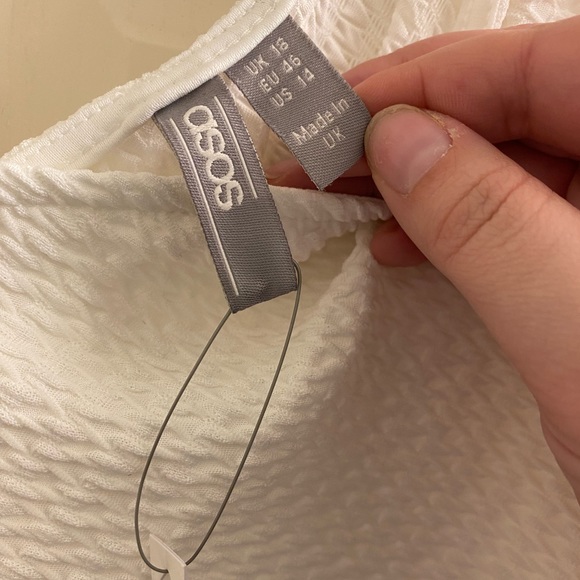 White flowy ASOS dress - Picture 2 of 5